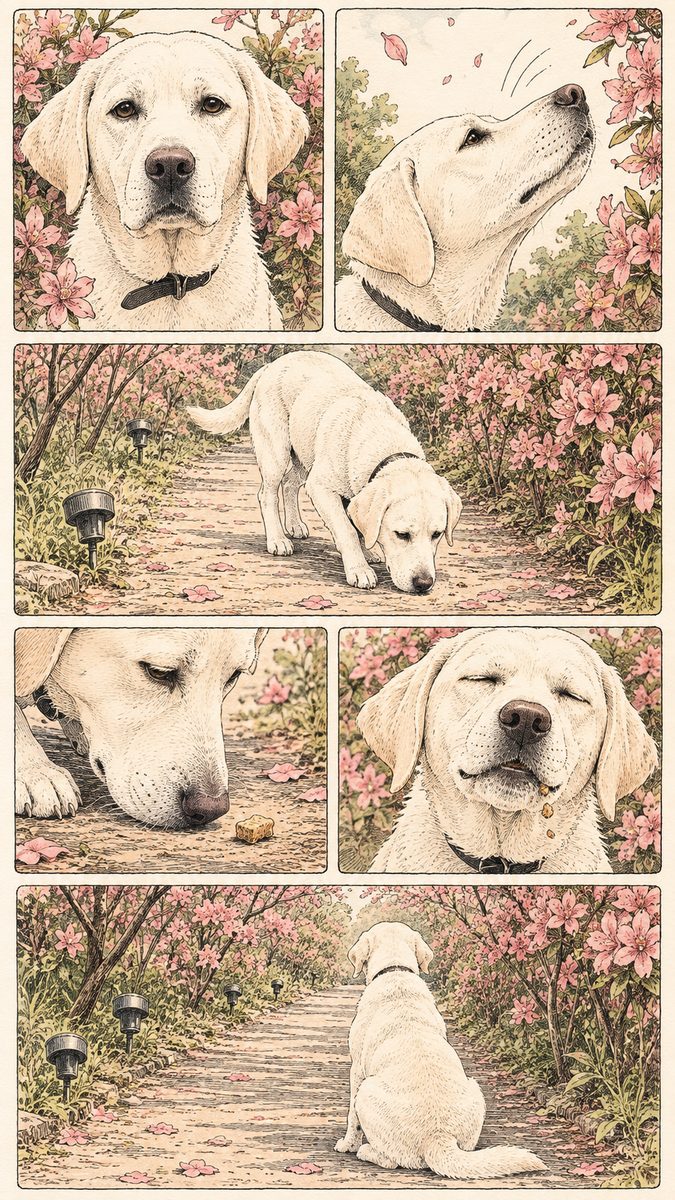 ヨーロピアン線画コミック風